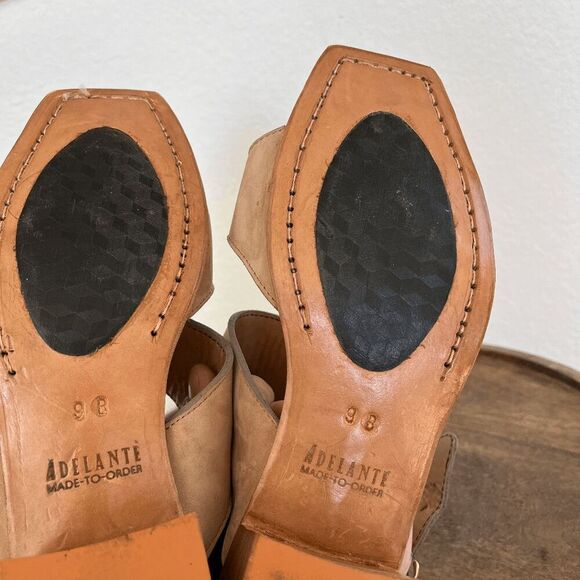 Adelante Suede The Serena Heeled Sandals Women's Size 9B - Picture 12 of 12